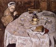 Edouard Vuillard Vial wife's breakfast oil